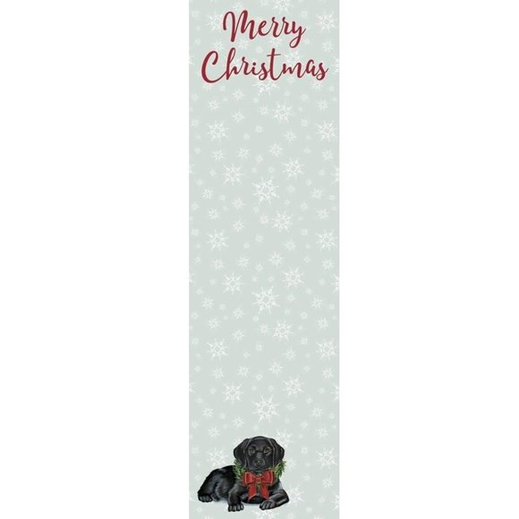 Primitives by Kathy - Magnetic List Notepad - Merry Christmas Labrador - Picture 1 of 1